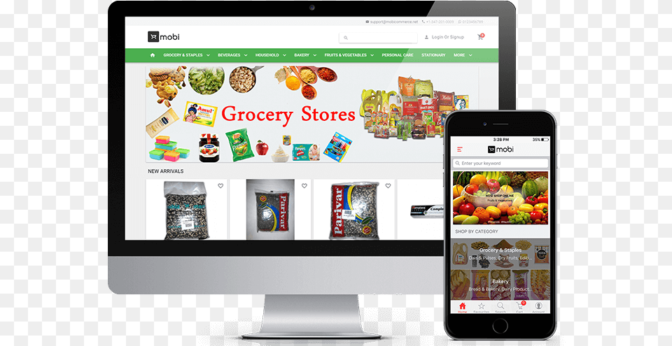 Picture Grocery Online, Electronics, Mobile Phone, Phone, Screen Free Png Download