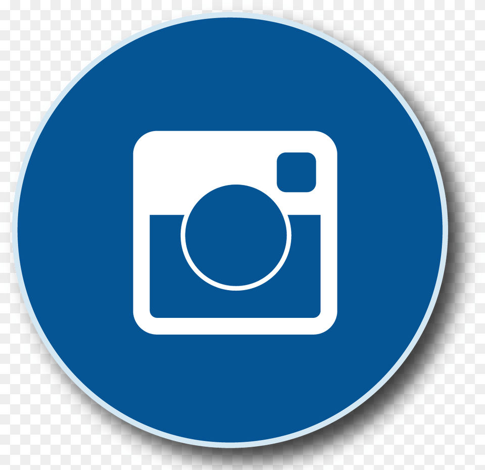 Picture Instagram Button Blue, Disk, Electrical Device, Device Free Png Download