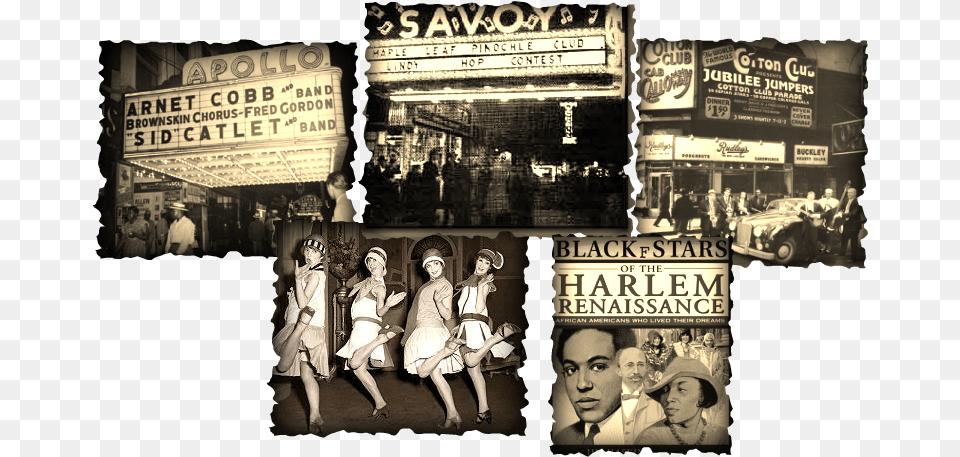 Picture Jazz Age Harlem Renaissance 1920s, Advertisement, Art, Collage, Person Png