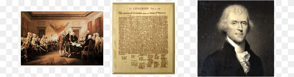 Picture John Trumbull The Declaration Of Ind Greeting Card, Adult, Person, Painting, Man Free Png Download