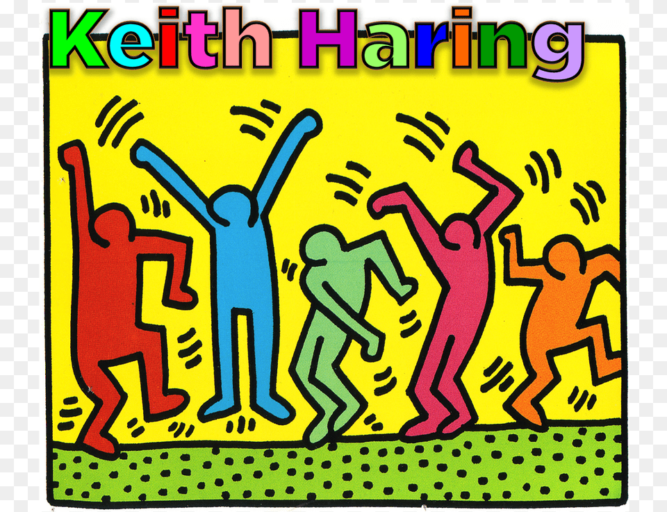 Picture Keith Haring Art People Dancing, Person, Advertisement, Poster, Graphics Free Transparent Png