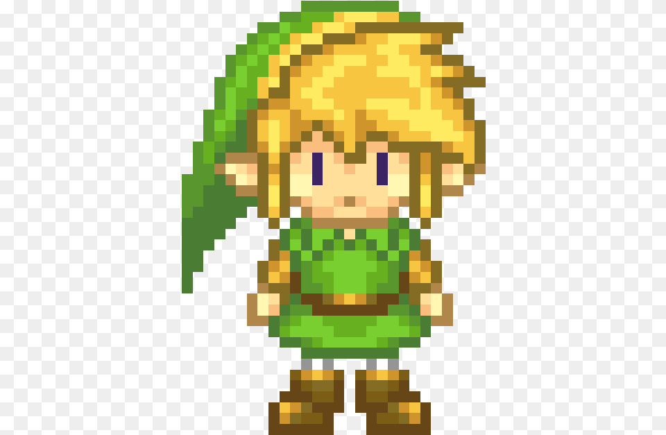 Picture Legend Of Zelda Link Pixel Gif, Elf, Green, Toy Free Transparent Png