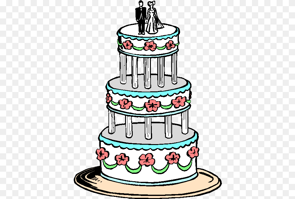 Picture Library 3 Tier Cake Clipart Wedding Cake Images Clipart, Dessert, Food, Cream, Icing Png