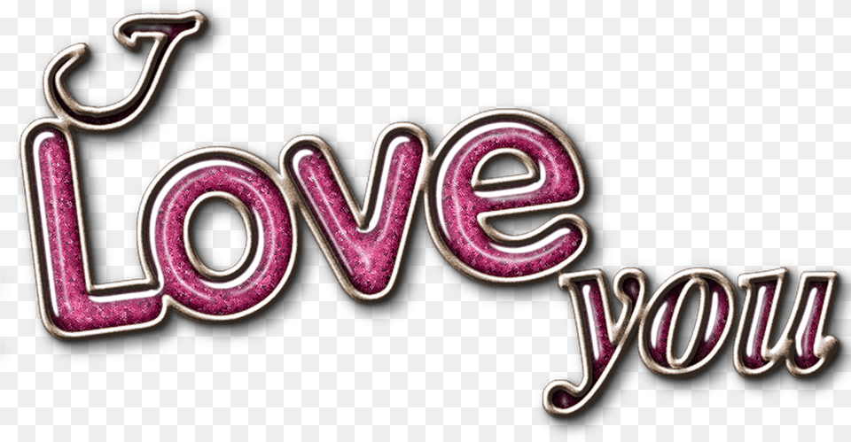 Picture Love You Text, Purple Free Transparent Png