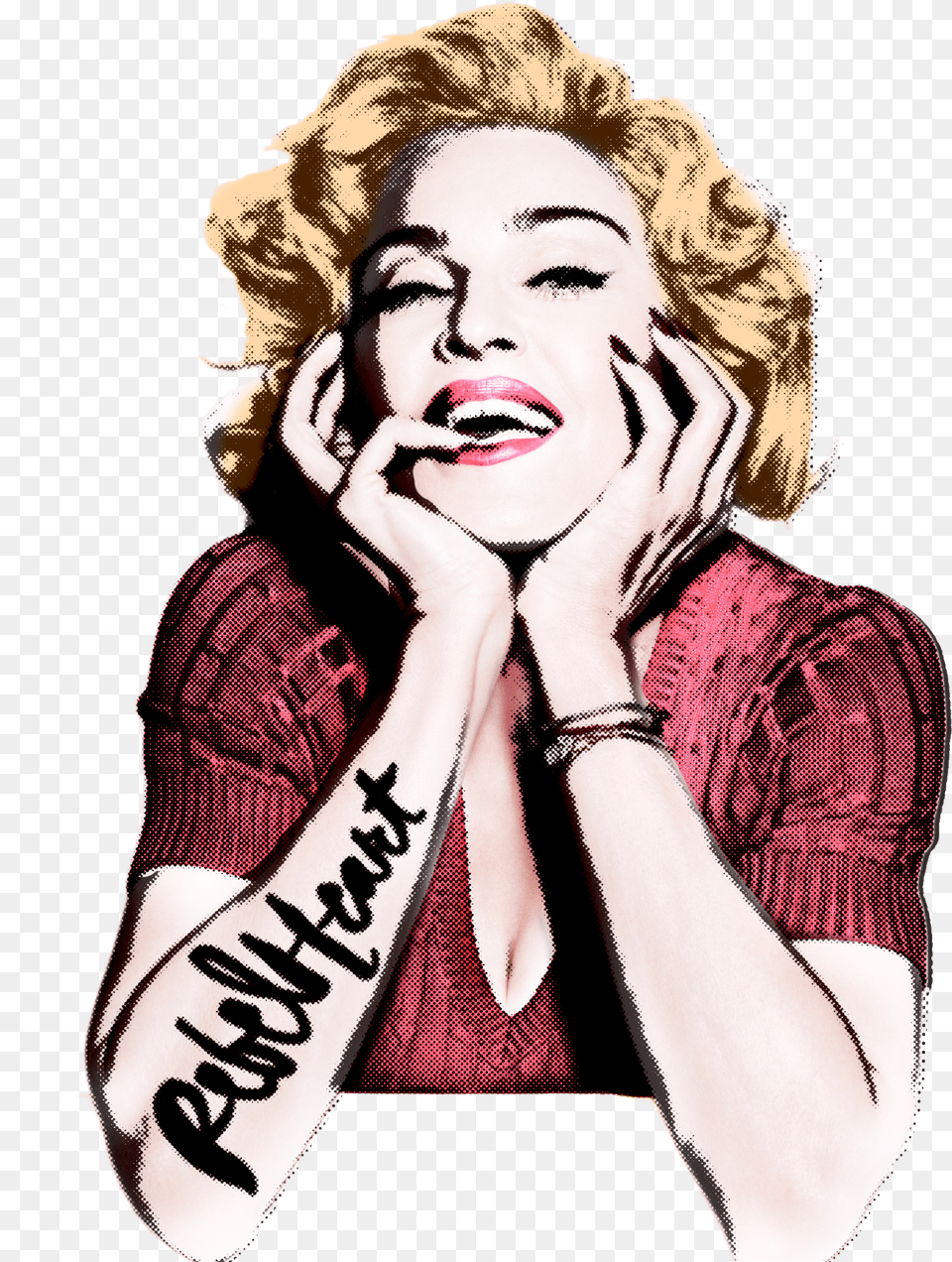Picture Madonna Rebel Heart Print, Adult, Portrait, Photography, Person Free Png