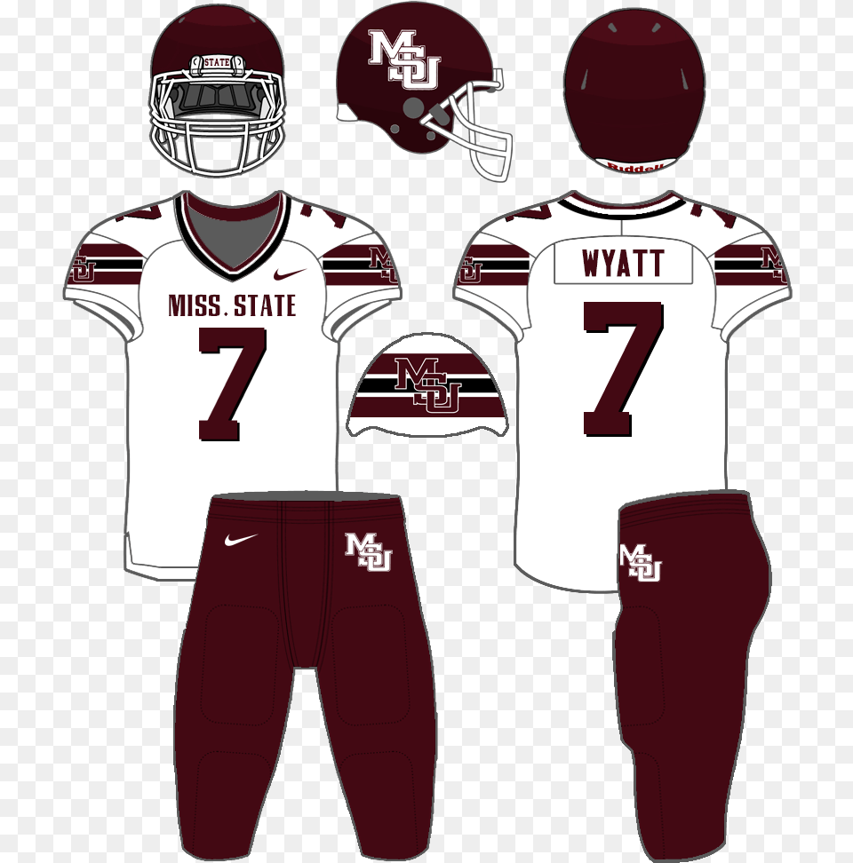 Picture Maroon And White Football Jersey, Clothing, Helmet, Shirt, American Football Free Png