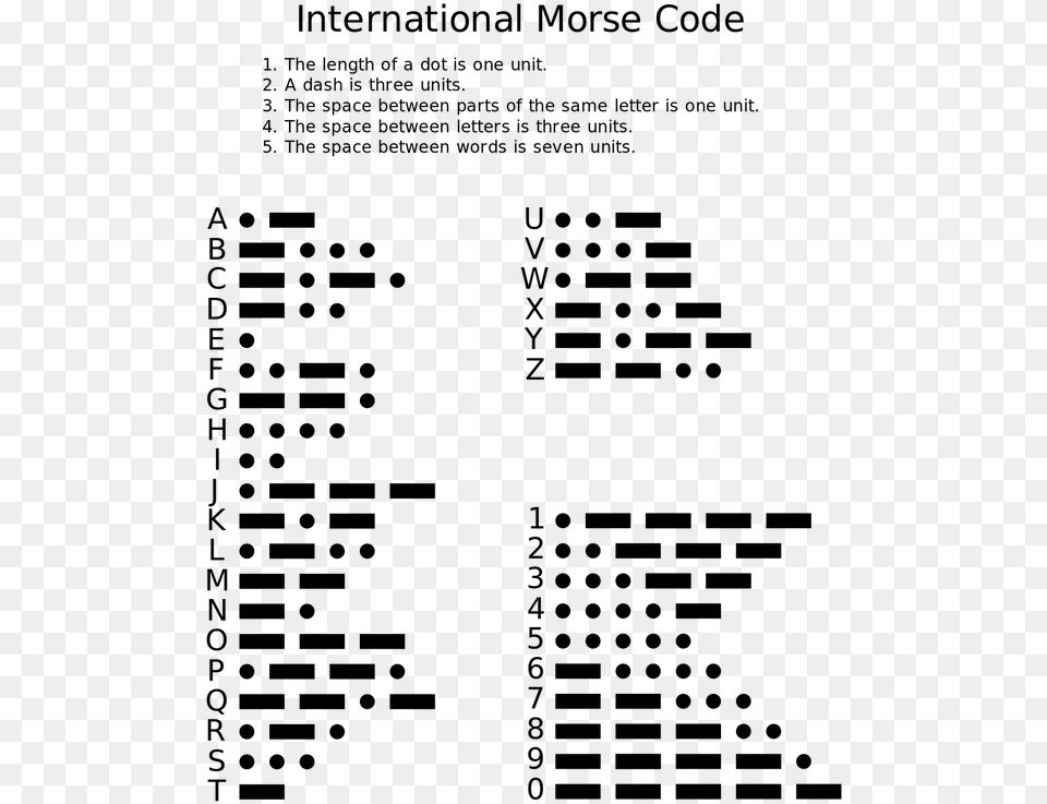 Picture Morse Code, Gray Free Transparent Png