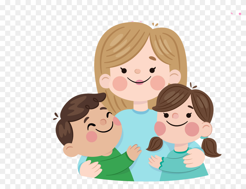 Picture Mother And Child Animation, Face, Head, Person, Photography Free Png Download