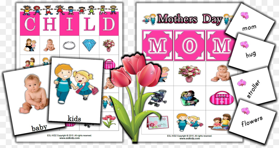 Picture Mothers Day Vocabulary Activity, Book, Comics, Publication, Baby Free Transparent Png