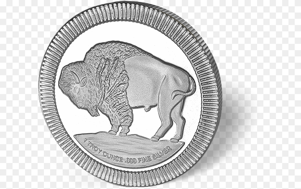Picture Of 1 Oz Silver Buffalo Round Skip Goldie Amp The Gingerbreads, Animal, Elephant, Mammal, Wildlife Png