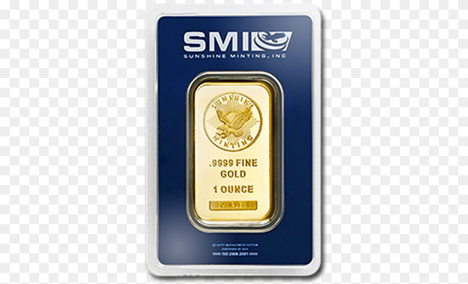 Picture Of 1 Oz Sunshine Mint Gold Bar Gold Bar, Electronics, Mobile Phone, Phone Free Png Download