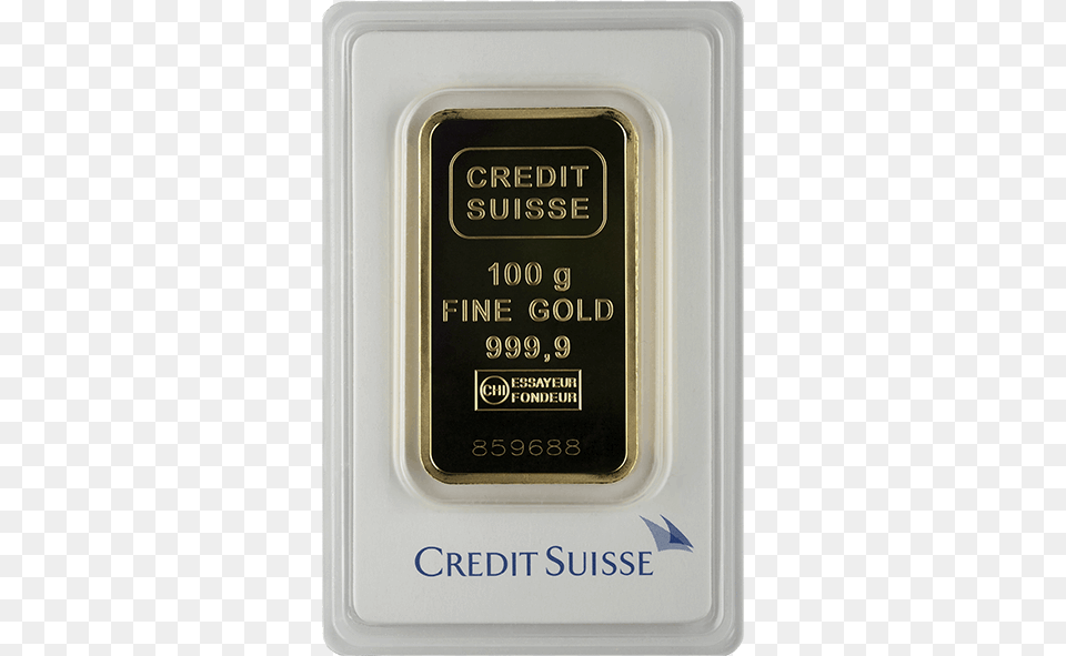 Picture Of 100 Gram Credit Suisse Gold Bar 100 Gram Gold Bar Swiss, Computer, Computer Hardware, Cpu, Electronic Chip Png