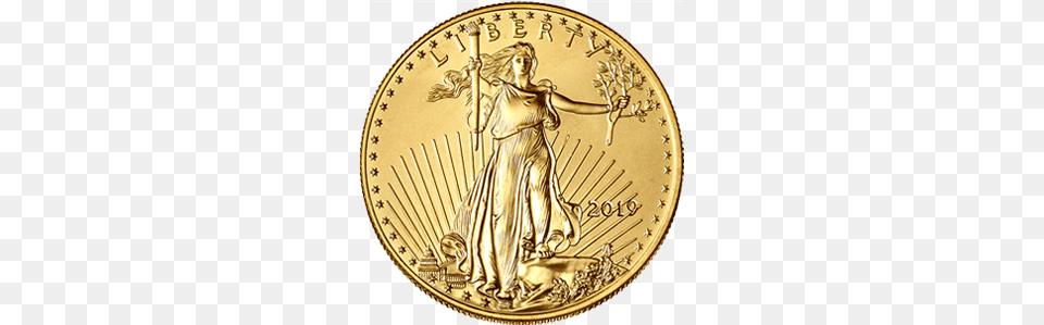Picture Of 2019 110 Oz American Gold Eagle American Gold Eagle 2019, Coin, Money Free Transparent Png