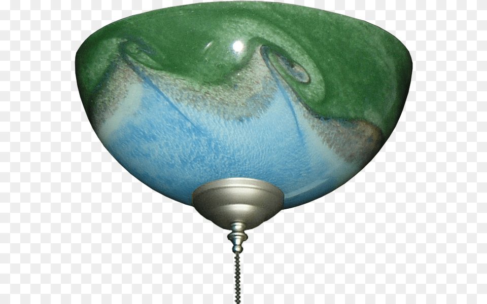 Picture Of 2263 Blue Green Hand Blown Specialty Glass Bowl, Lamp, Astronomy, Outer Space, Planet Free Png