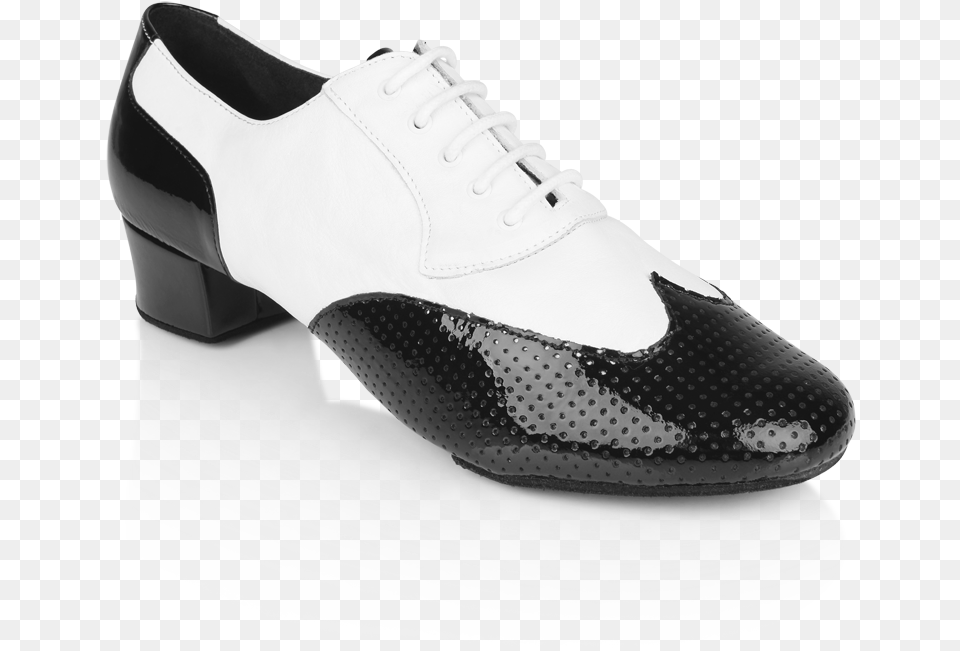 Picture Of 318 Adolfo Black Patent Amp White Leather Shoe, Clothing, Footwear, Sneaker, High Heel Png