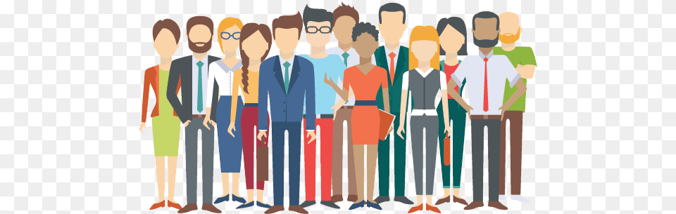 Picture Of A Group Of Diverse People Group Of People Illustration, Person, Crowd, Adult, Man Free Png