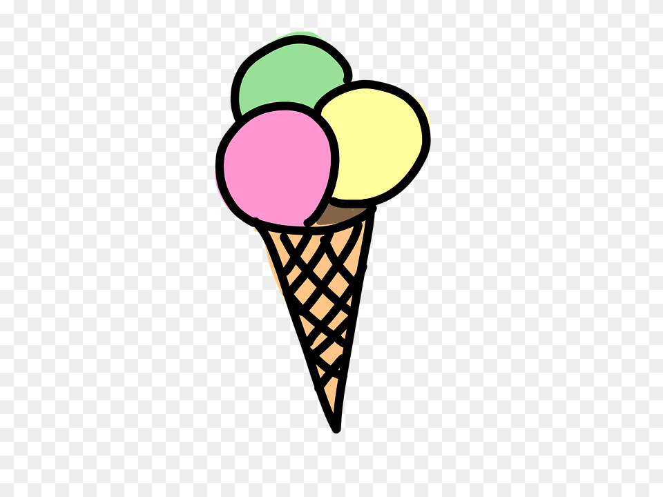 Picture Of A Ice Cream Cone Group With Items, Dessert, Food, Ice Cream Png
