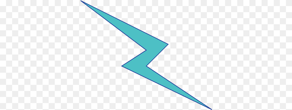 Picture Of A Lightning Bolt Electric Blue, Blade, Dagger, Knife, Weapon Free Png