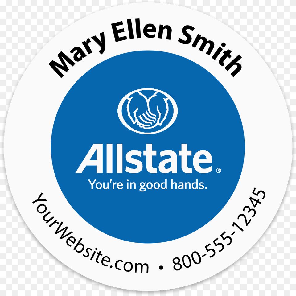 Picture Of Allstate Allstate, Logo, Sticker, Disk Free Png Download