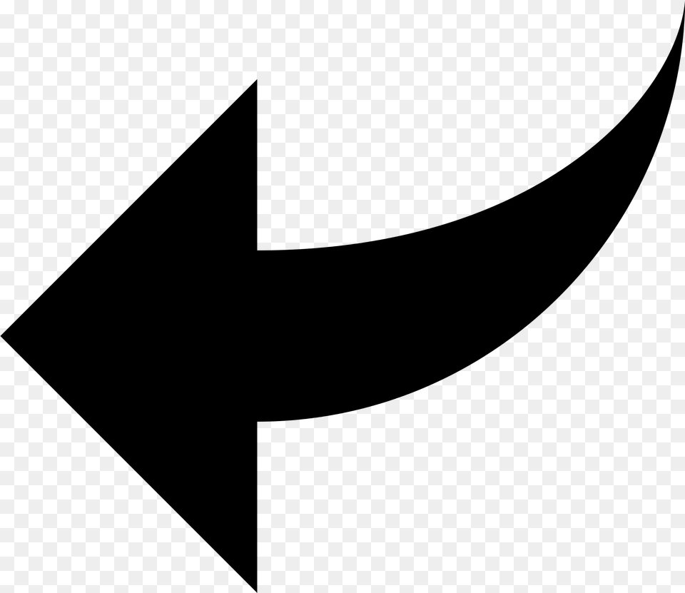 Picture Of An Arrow Arrow Pointing Down And Left, Gray Png Image