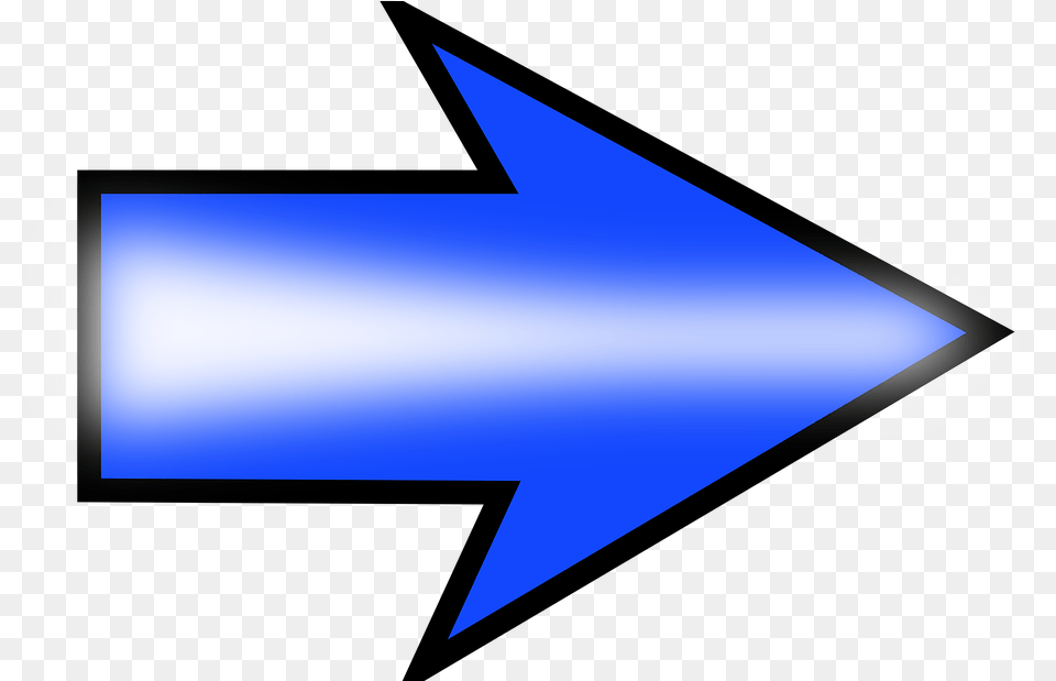 Picture Of Arrow Pointing Right Blue Arrow Clipart, Lighting, Symbol Free Png Download