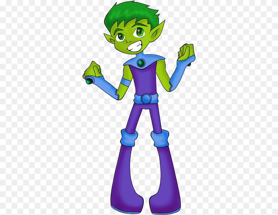 Picture Of Beast Boy Chico Bestia De Dibujo, Book, Comics, Publication, Baby Free Png