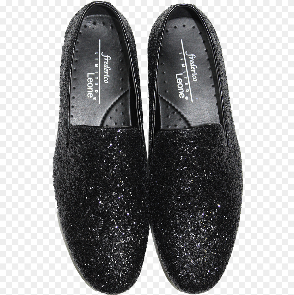 Picture Of Black Sparkle Shoe Slip On Shoe, Clothing, Footwear, Sneaker, Suede Free Png Download