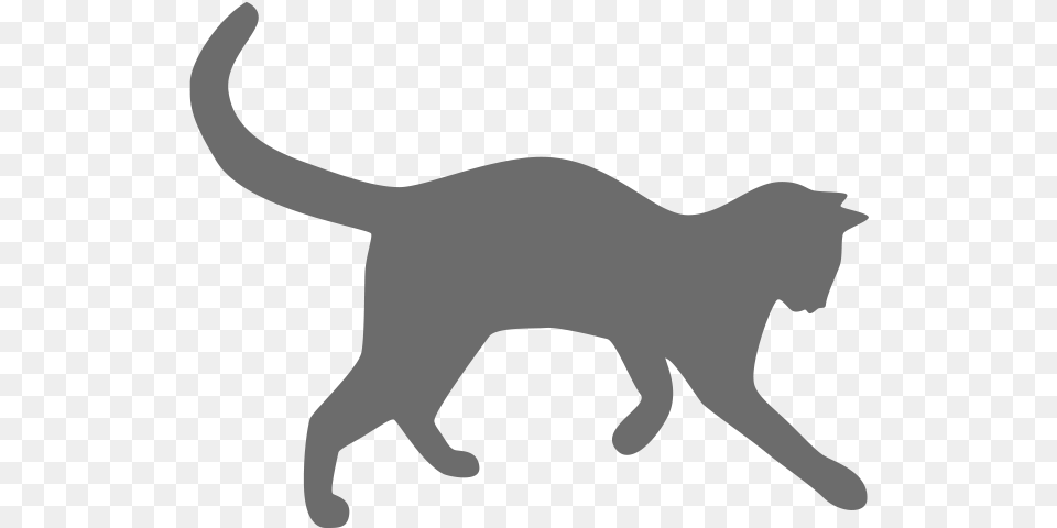 Picture Of Cat Cat Logo Black And White, Silhouette, Animal, Mammal, Pet Free Transparent Png