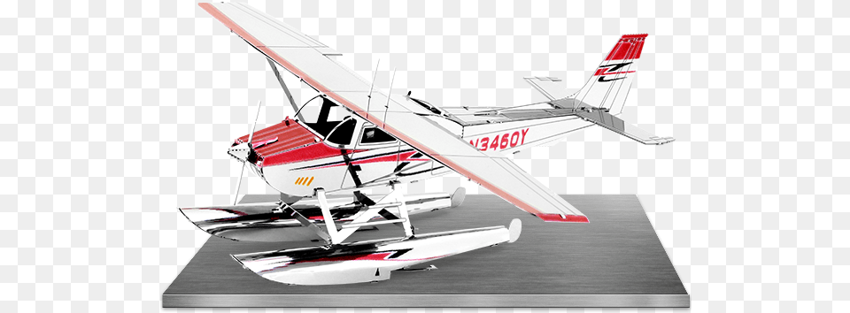 Picture Of Cessna 182 Floatplane Metal Earth Cessna 182 Float Plane, Aircraft, Airplane, Transportation, Vehicle Free Png Download