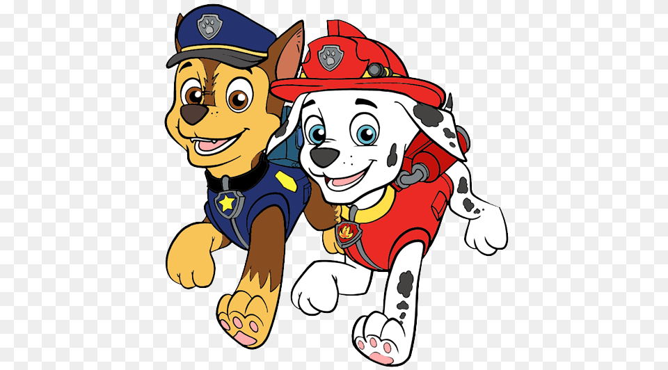 Picture Of Chase And Marshall From Paw Patrol, Face, Head, Person, Baby Png