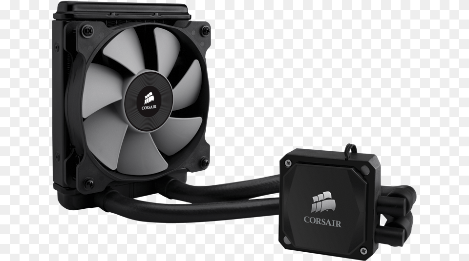 Picture Of Corsair Hydro Series H50 60 High Performance Corsair Hydro Series H60 Water Cooler, Electronics, Device, Electrical Device Png Image