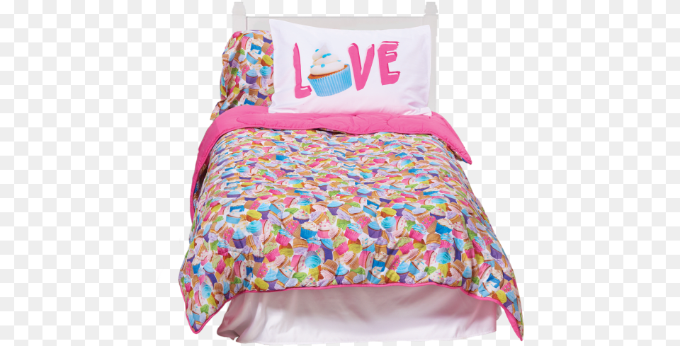 Picture Of Cupcakes Xl Twin Comforter Iscream 39colorful Cupcakes39 100 Cotton Reversible, Furniture, Bed, Bed Sheet, Diaper Free Transparent Png