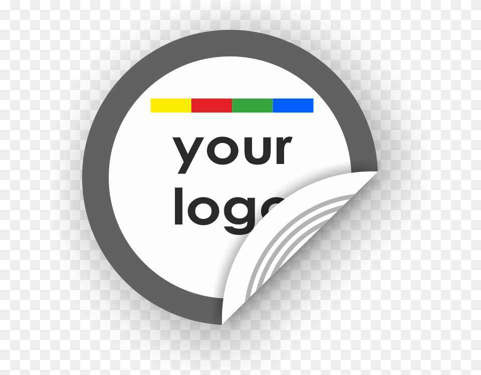 Picture Of Custom Logo Round Sticker Border Sticker, Gauge, Disk Free Transparent Png