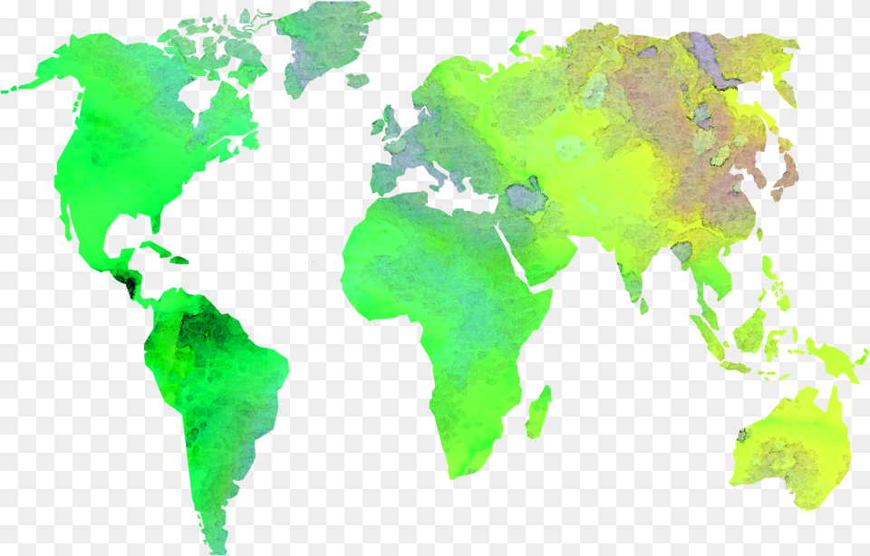 Picture Of Diagram World Transparent Background High World Map Black And White, Chart, Plot, Nature, Green Free Png