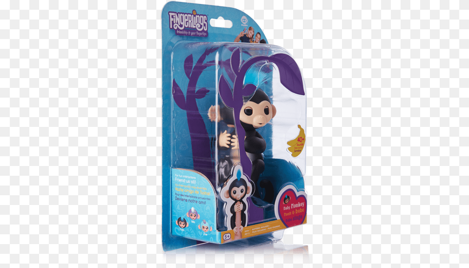 Picture Of Fingerlings Monkey Rc Toy Black Fingerlings Monkey Bella Pink, Person Png