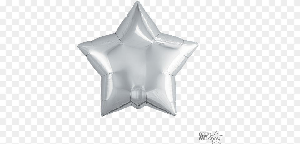 Picture Of Foil Balloon Silver Star 23cm Silver Star Foil Balloon, Cushion, Home Decor, Appliance, Blow Dryer Free Transparent Png