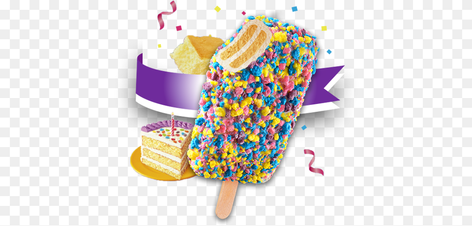 Picture Of Good Humor Birthday Cake 24ct Ice Cream Popsicles Birthday Cake, Dessert, Food, Ice Cream, Birthday Cake Free Png