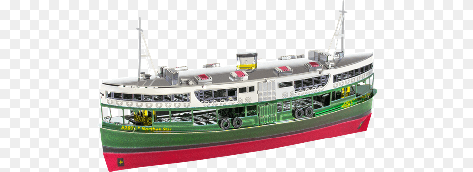 Picture Of Hong Kong Star Ferry Metal Earth Hong Kong Star Ferry, Boat, Transportation, Vehicle, Railway Free Png
