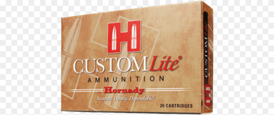 Picture Of Hornady Custom Lite Rifle Ammo Hornady, Box, Logo Png Image