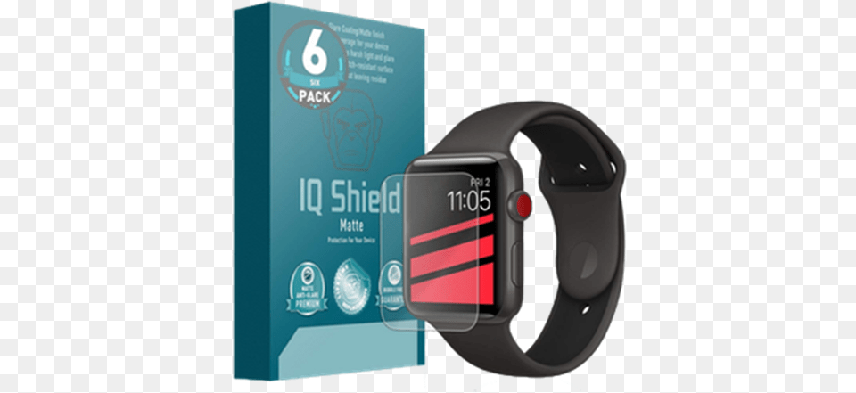 Picture Of Iqshield Apple Watch Screen Protector Samsung Galaxy S8 Plus Screen Protector Iq Shield Matte, Wristwatch, Electronics, Arm, Body Part Free Png Download