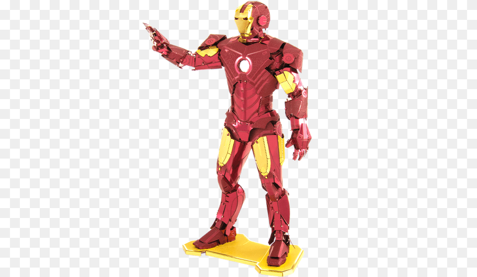 Picture Of Iron Man Metal Earth Marvel, Adult, Male, Person Png Image