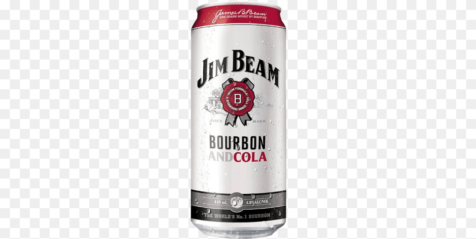 Picture Of Jim Beam Bourbon Amp Cola 4 Pack Cans Jim Beam Bourbon Cans, Alcohol, Beer, Beverage, Lager Free Png