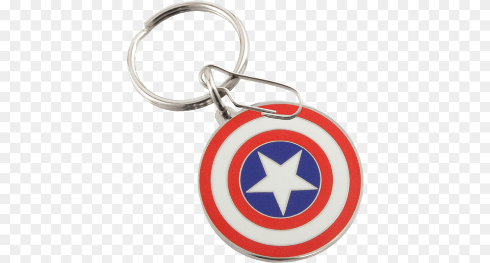 Picture Of Marvel Captain America Shield Enamel Key Spiderman Keychain, Accessories, Bag, Handbag Png Image