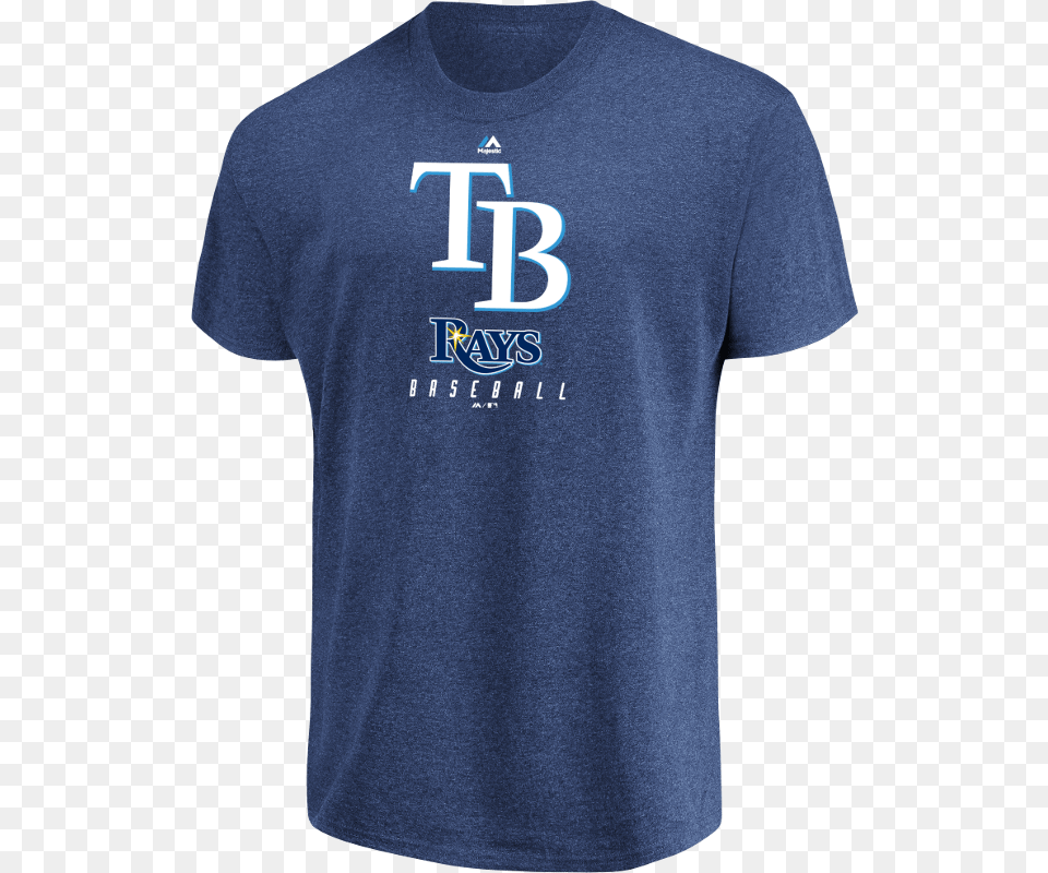 Picture Of Men39s Mlb Tampa Bays Rays Game Fundamentals Team Promark Tampa Bay Rays Protective Sleeve, Clothing, Shirt, T-shirt Png Image