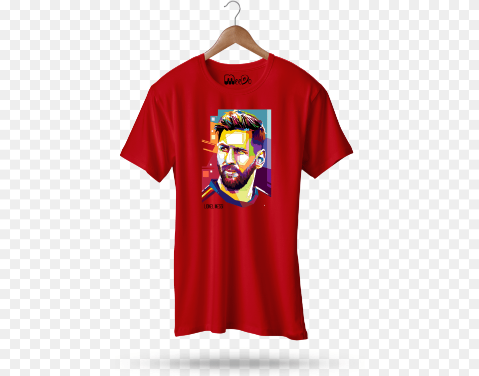 Picture Of Messi Graphic Printed T Shirt Print Dolce And Gabbana T Shirt Men, Clothing, T-shirt, Adult, Male Free Png