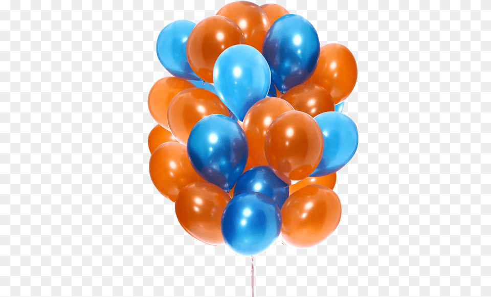 Picture Of Midnight Summer Blue And Orange Balloons Transparent, Balloon Png