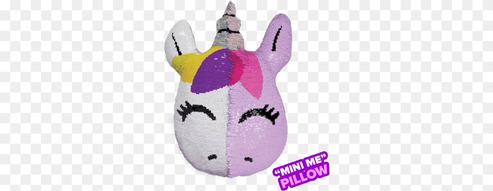 Picture Of Mini Unicorn Reversible Sequin Pillow Unicorn Sequin Reversible Pillow, Plush, Toy, Nature, Outdoors Png