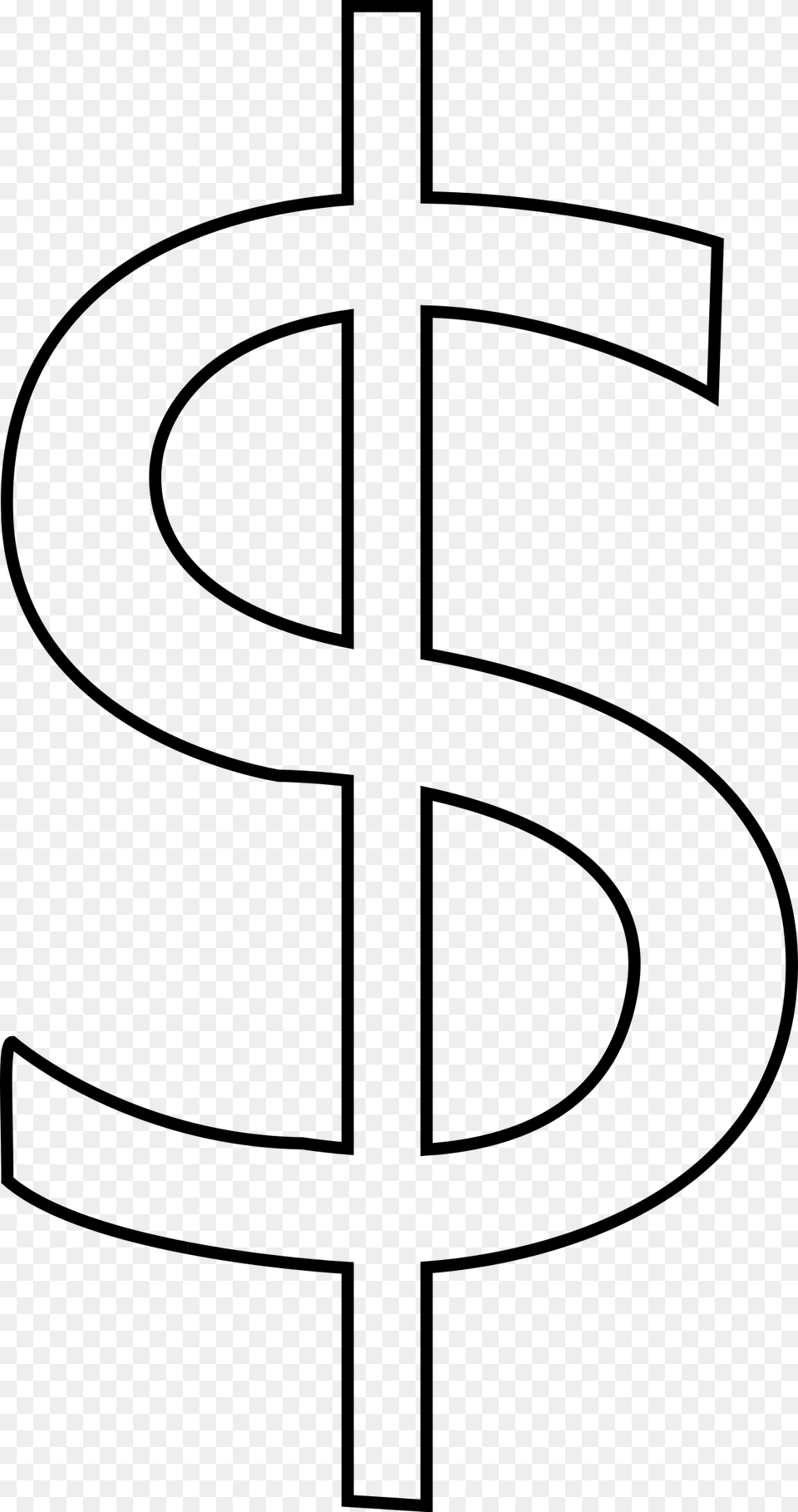 Picture Of Money Sign White Dollar Sign, Gray Free Png