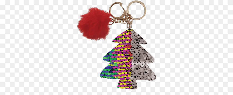 Picture Of Multicolored Xmas Tree Clip Christmas Tree, Accessories, Earring, Jewelry Free Png Download