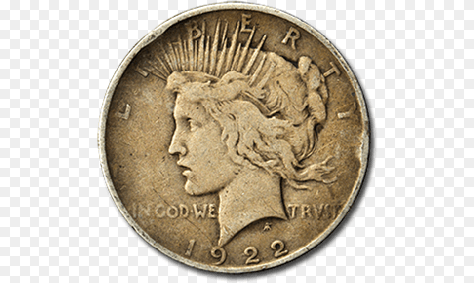 Picture Of Peace Silver Dollar Cash, Coin, Money, Dime, Face Free Png Download